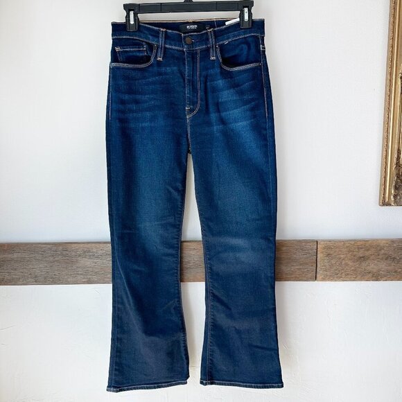 Hudson Holly Flare Jeans NEW NWOT 27 Denim Medium Wash High Rise Short - Picture 2 of 9